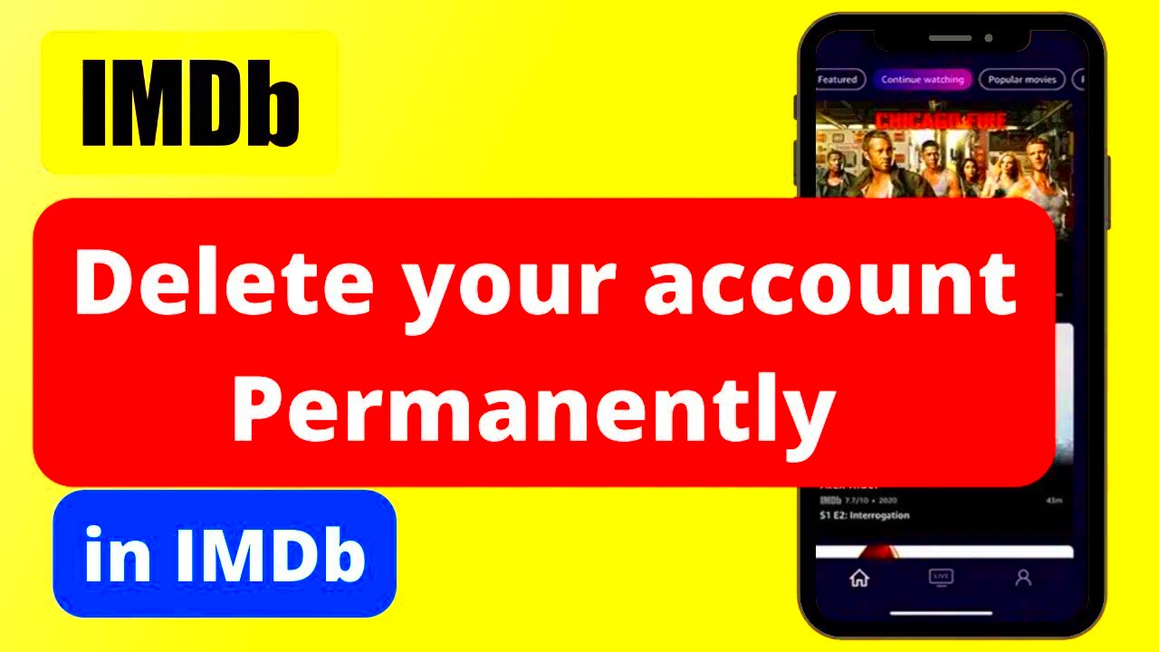 How to Delete an IMDb Account Permanently YouTube