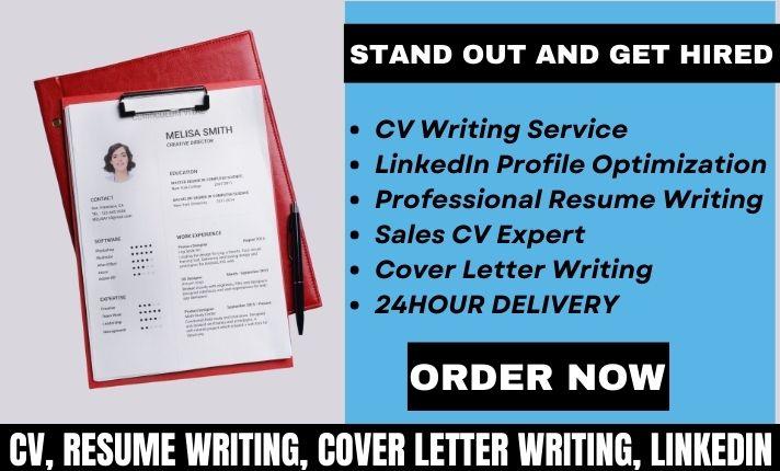 I will deliver professional cv resume writing cover letter