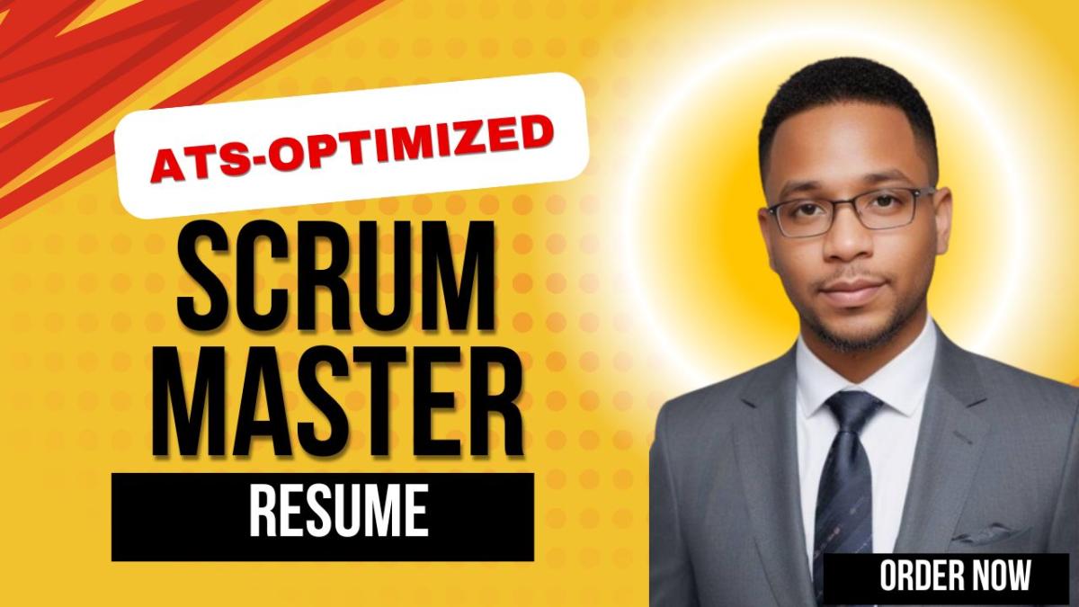 I will help you craft a scrum master resume, project management, agile and PMP CV