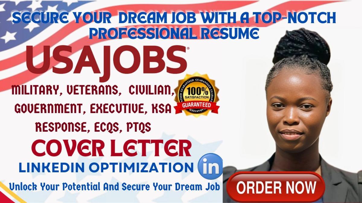 I will write an ats friendly resume, government, federal resume, usajobs