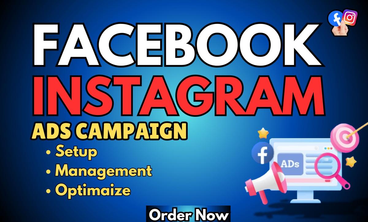 I will create attractive Facebook ads campaign and Instagram ads optimize and manage