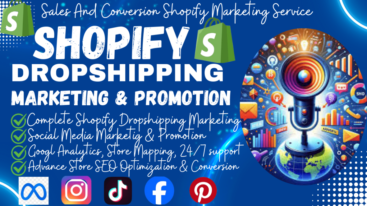 I will boost shopify sales, ecommerce marketing shopify marketing and shopify promotion