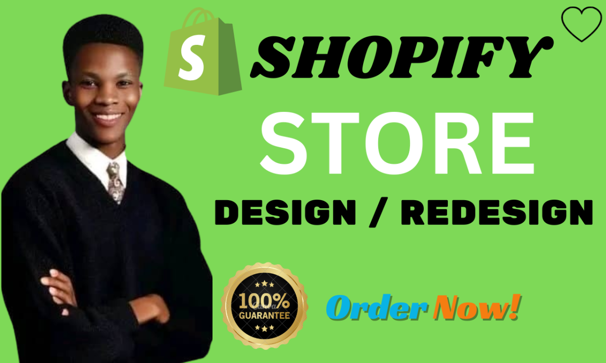 I will design and redesign Shopify store Shopify website