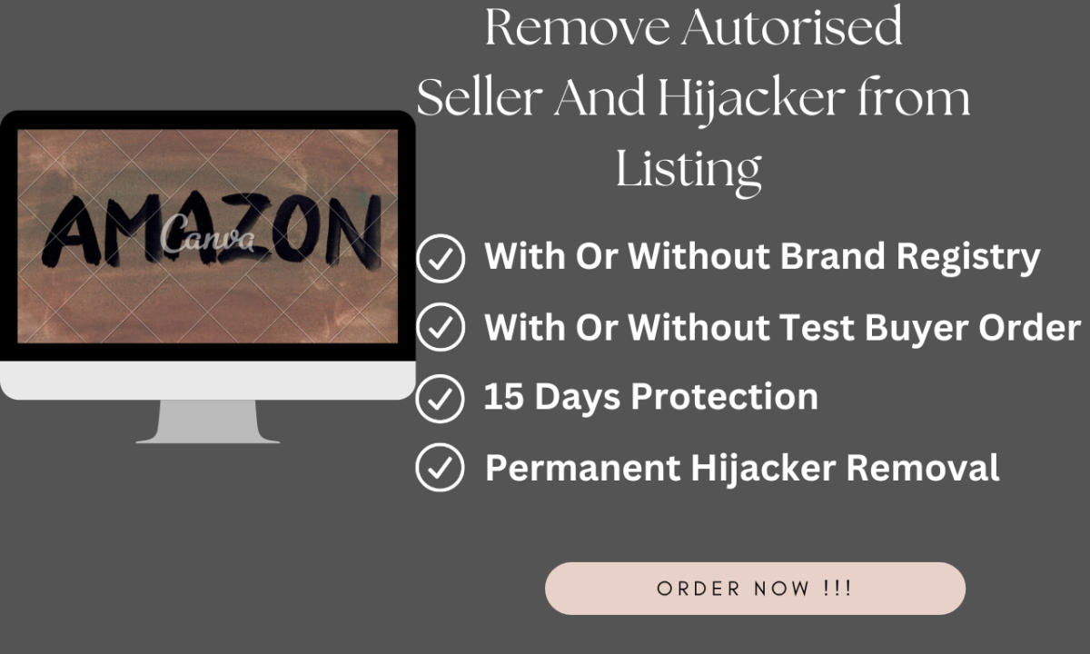 I will remove amazon hijacker fba hijacker on amazon store