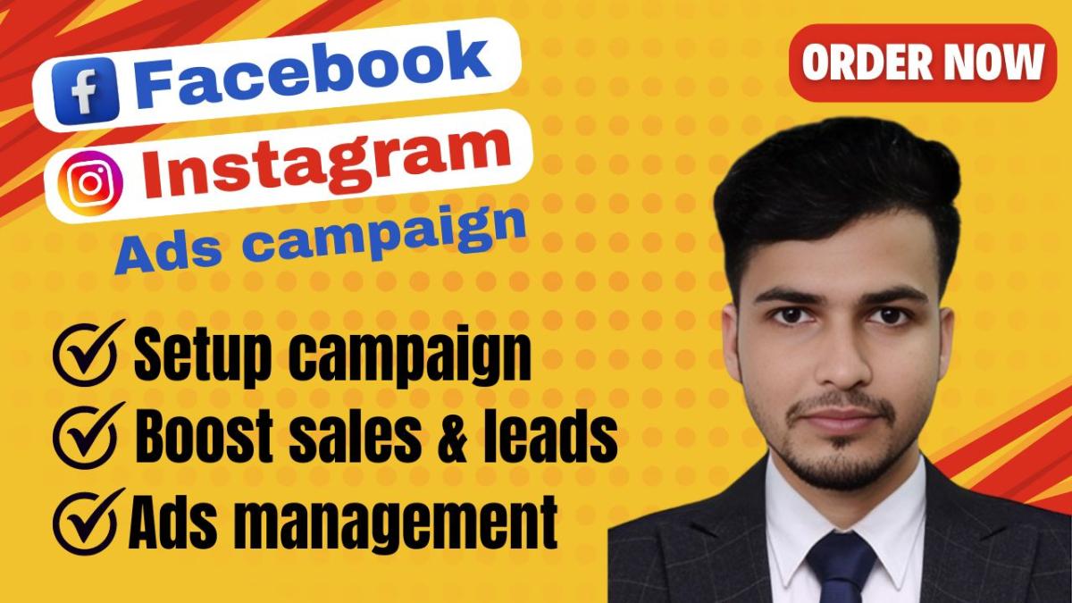 I will setup facebook and instagram ads campaign for leads and sales