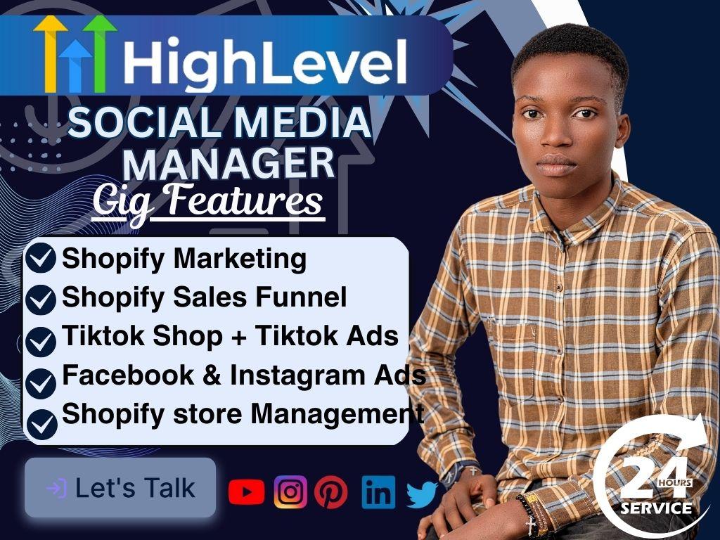 I will offer you the best TikTok manager and social media manager Instagram marketing