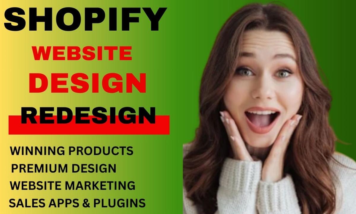 I will do professional Shopify store design and redesign services