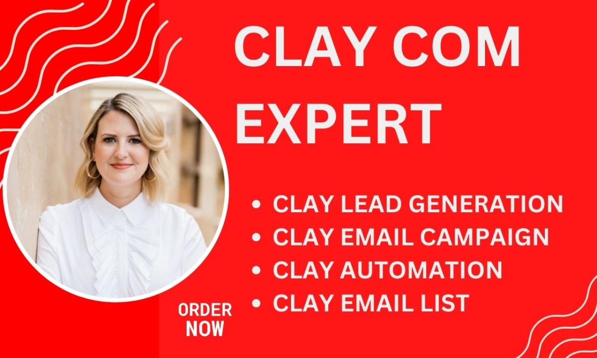 I will do clay com list enriching email marketing expert make com lead generation