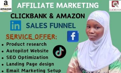 Affiliate marketing Sales funnel Landing page design Social media marketing CJ Affiliate