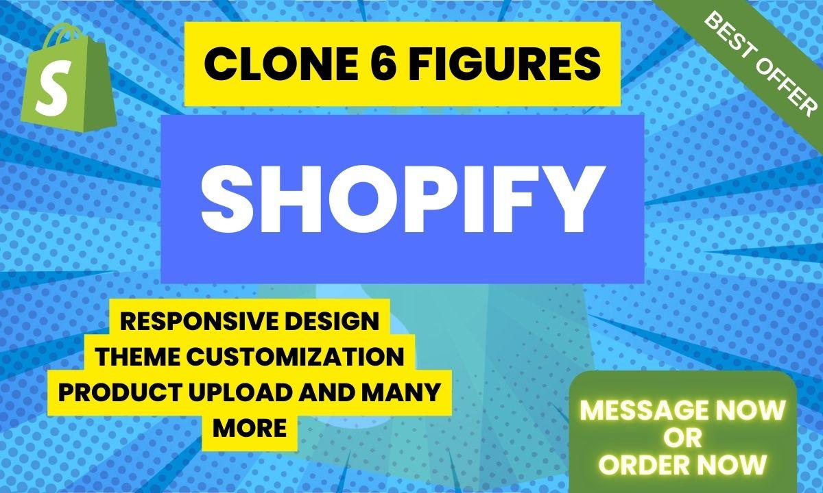 I will copy, clone, duplicate, revamp, design, redesign shopify wordpress, wix website