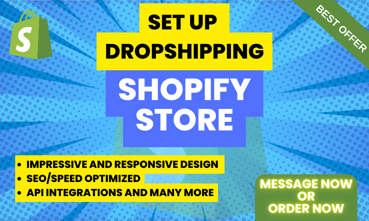 I will design, redesign shopify store, shopify dropshipping store, shopify website