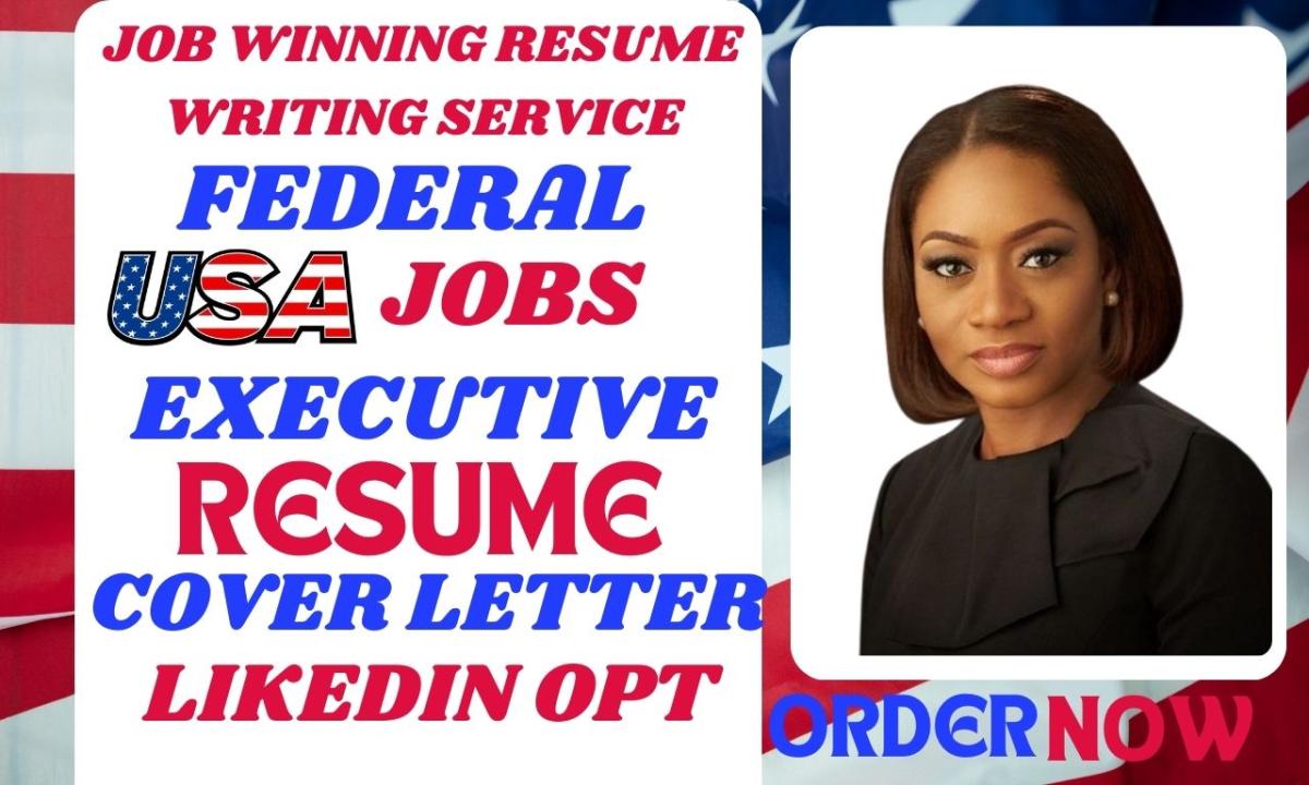 I will usajobs federal, government, resume CV, cover letter