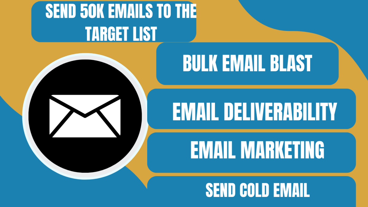 I will send bulk email marketing campaign bulk email blast cold email campaign