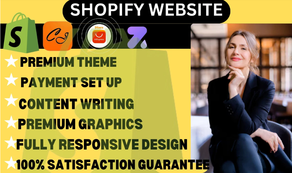 I will design Shopify dropshipping store via Zendrop DSers Shein Temu CJDropshipping