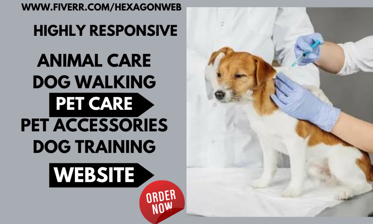 Design Pet Animal Care Website | Pet Sitting | Dog Training Using Wix or WordPress