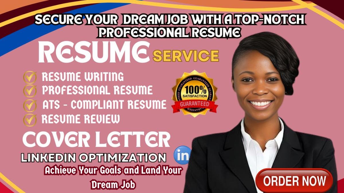 I will provide ATS resume writing, cover letter writing, and LinkedIn optimization