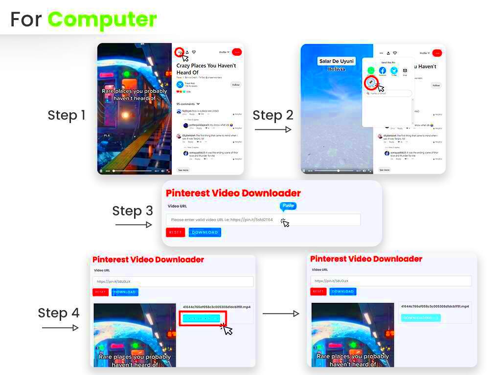 Pinterest Video Downloader Tool Sparkolinks