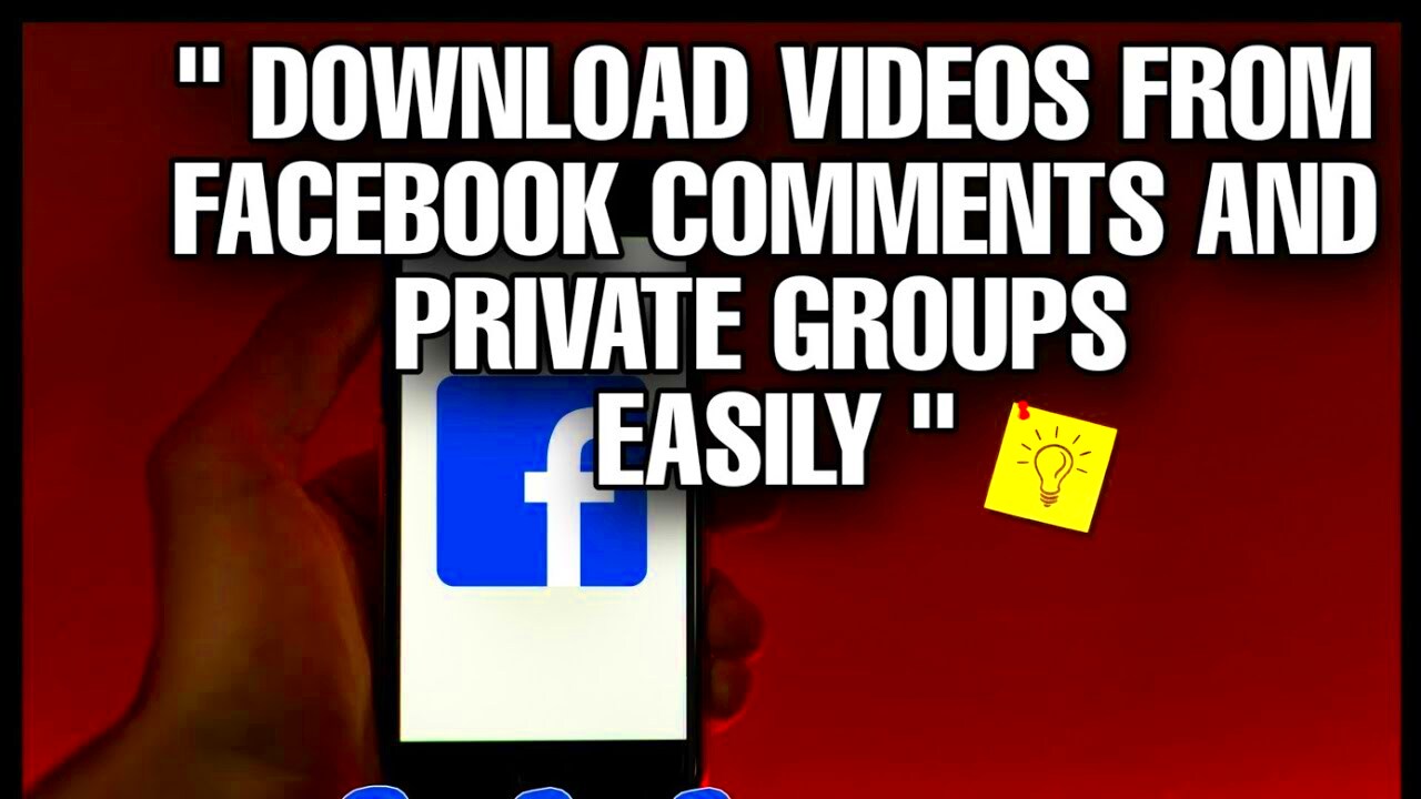 How to download videos from facebook comments and private groups Tech 