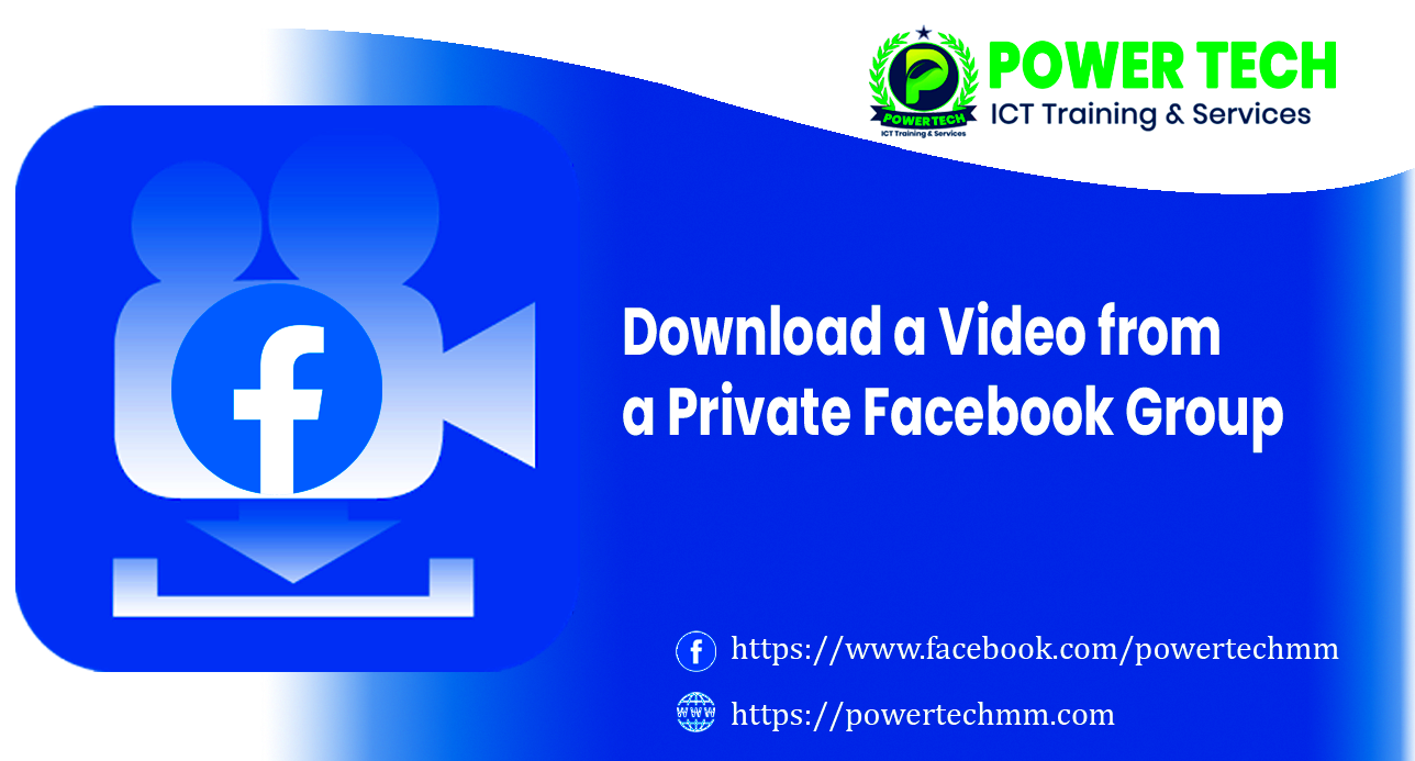 How to download video from facebook private group Power Tech