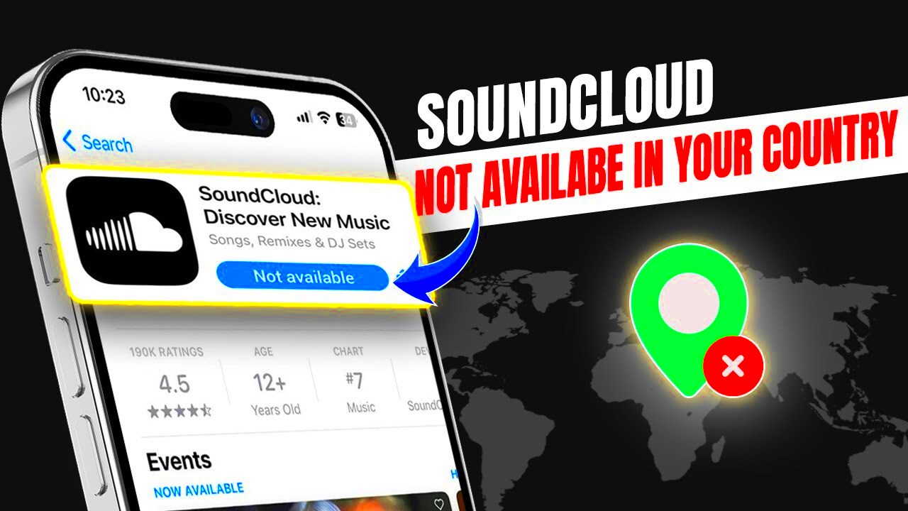 Fix SoundCloud not available in your country on iPhone remove country 