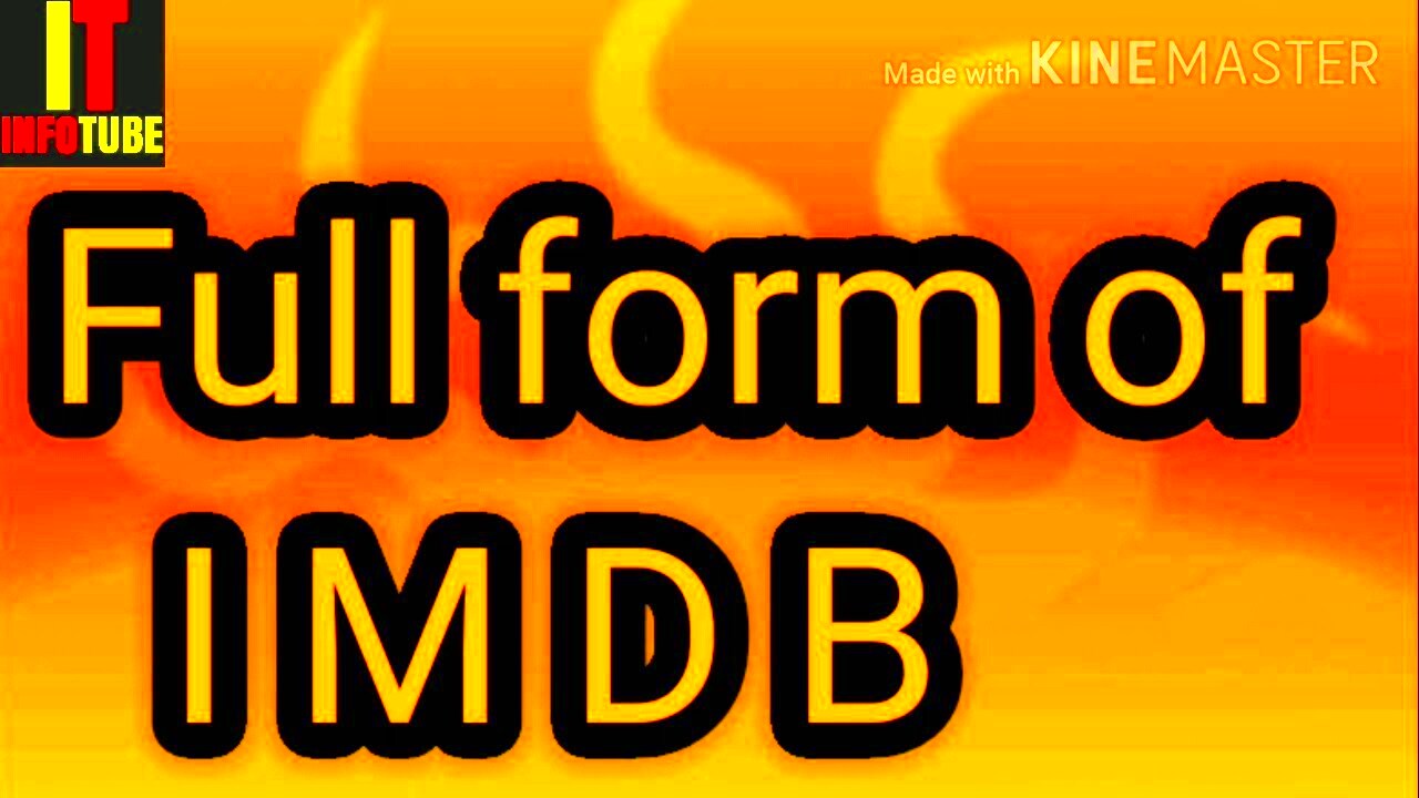 Full form of IMDb what is IMDb YouTube