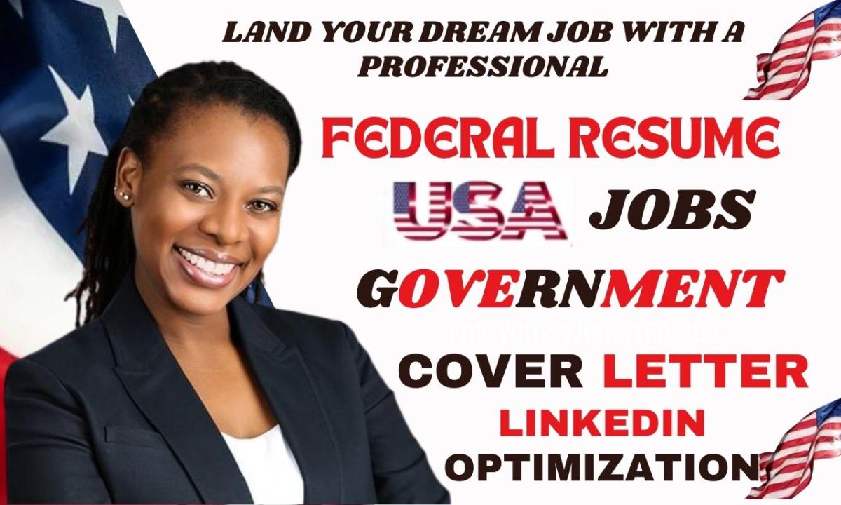 I will write federal, KSA response, military, veteran, and USAJobs and government resume