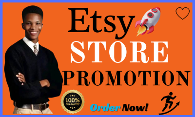 I will promote etsy shop to boost sales