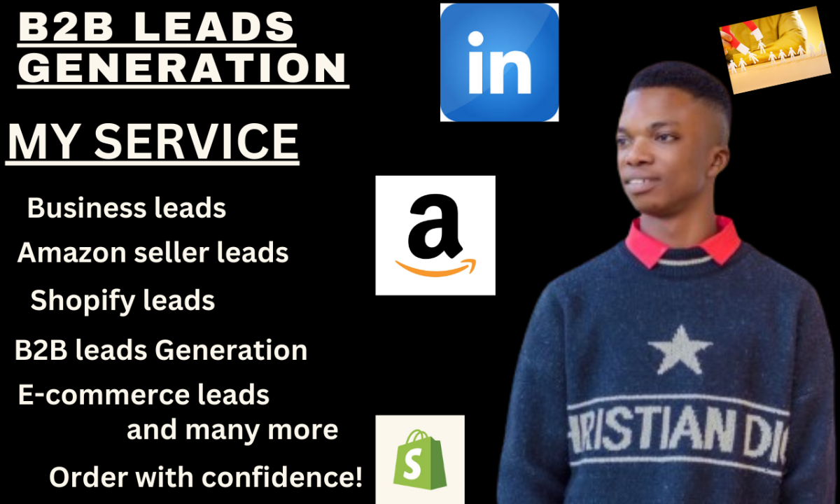 I will do b2b lead generation amazon seller leads shopify business ecommerce leads