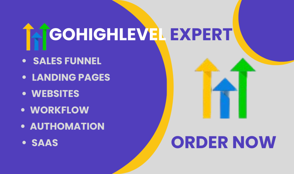 I will build your gohighlevel website, go high level sales funnel, ghl email automation