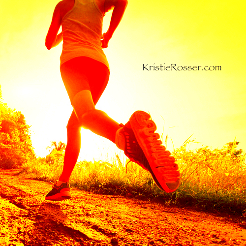 shutterstock_exercise woman running on trail sunset Kristie Rosser