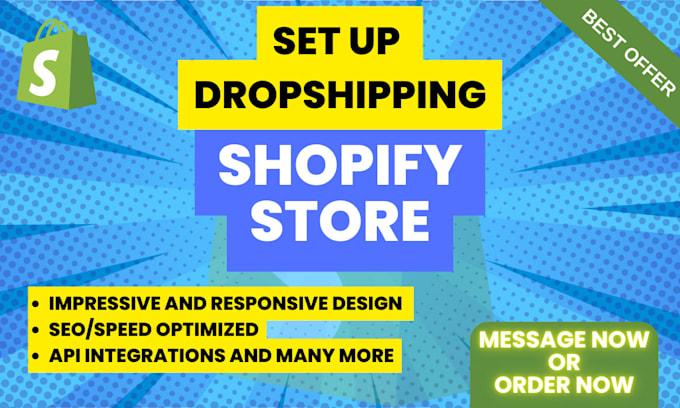 I will design, redesign shopify store, shopify dropshipping store, shopify website