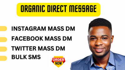 I will do facebook mass dm, direct message, instagram mass dm, mass dm, dms