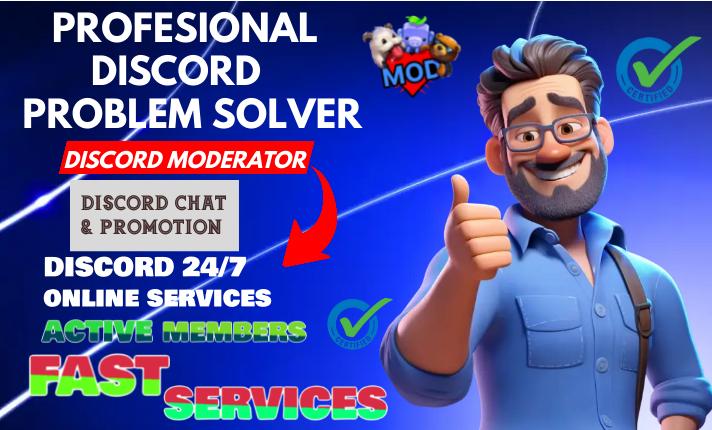 I will professional discord server promoter, discord server promotion