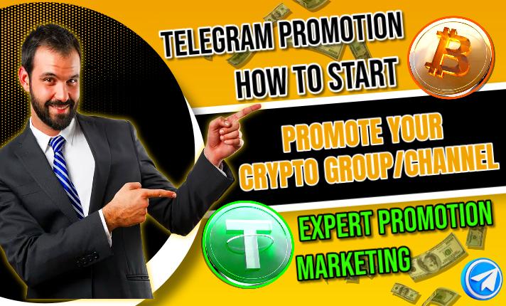 I will crypto telegram promotion, telegram subscriber, organic telegram growth, telegram