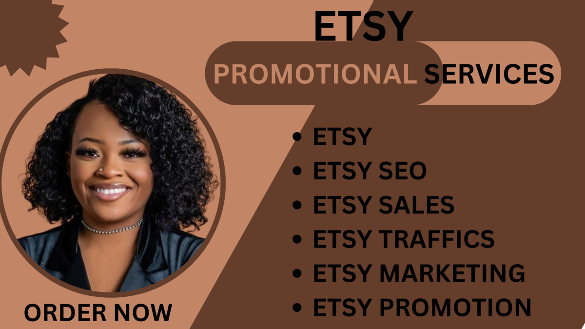 I will boost sales by using SEO, marketing, promotion, and traffic to your Etsy store