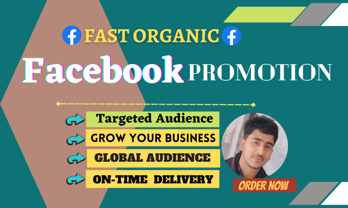 I will grow your business worldwide by organic Facebook promotion