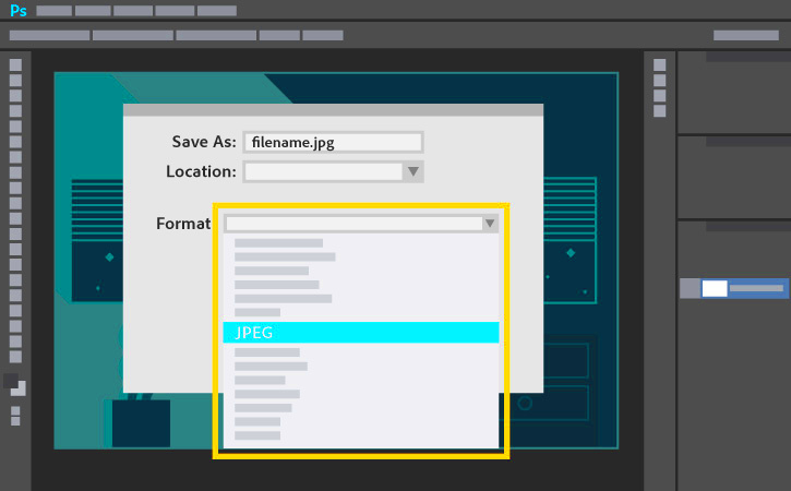 How to save or convert an image to JPEG Adobe Photoshop tutorials
