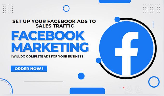 I will do facebook marketing, advertising, face book ads setup, for your business