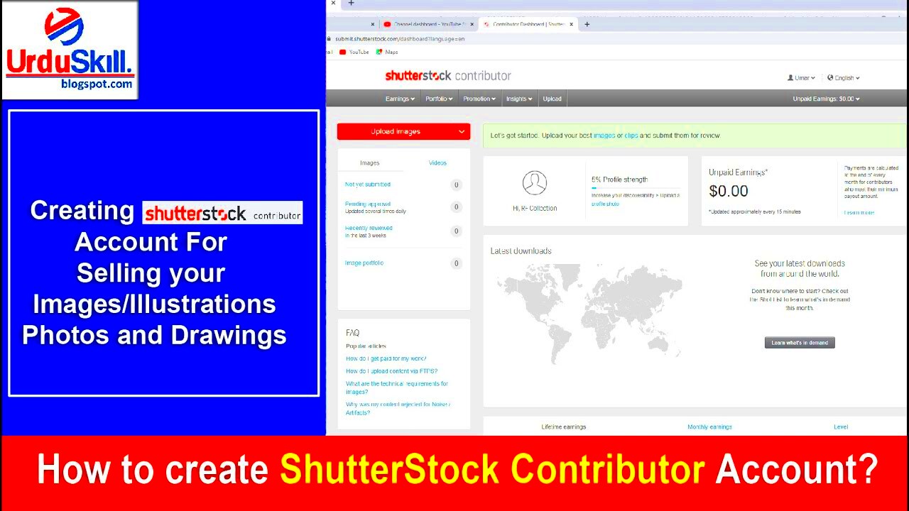 How to create ShutterStock Contributor Account YouTube