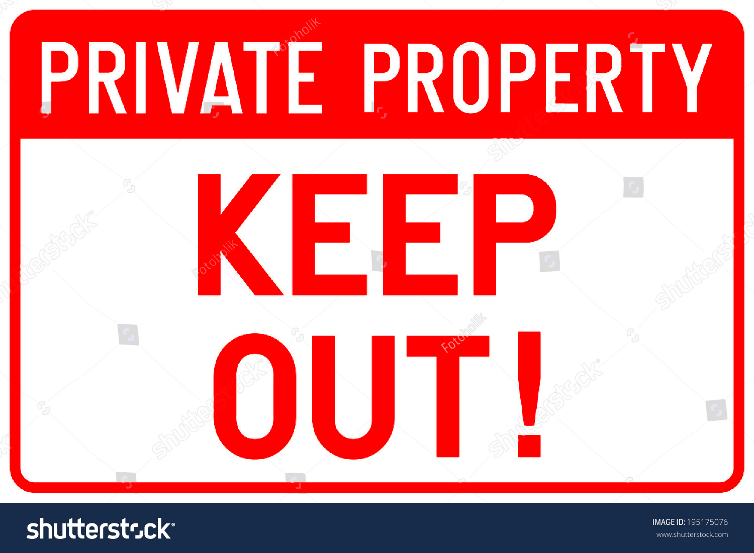 Private Property Sign In Vector 195175076 Shutterstock