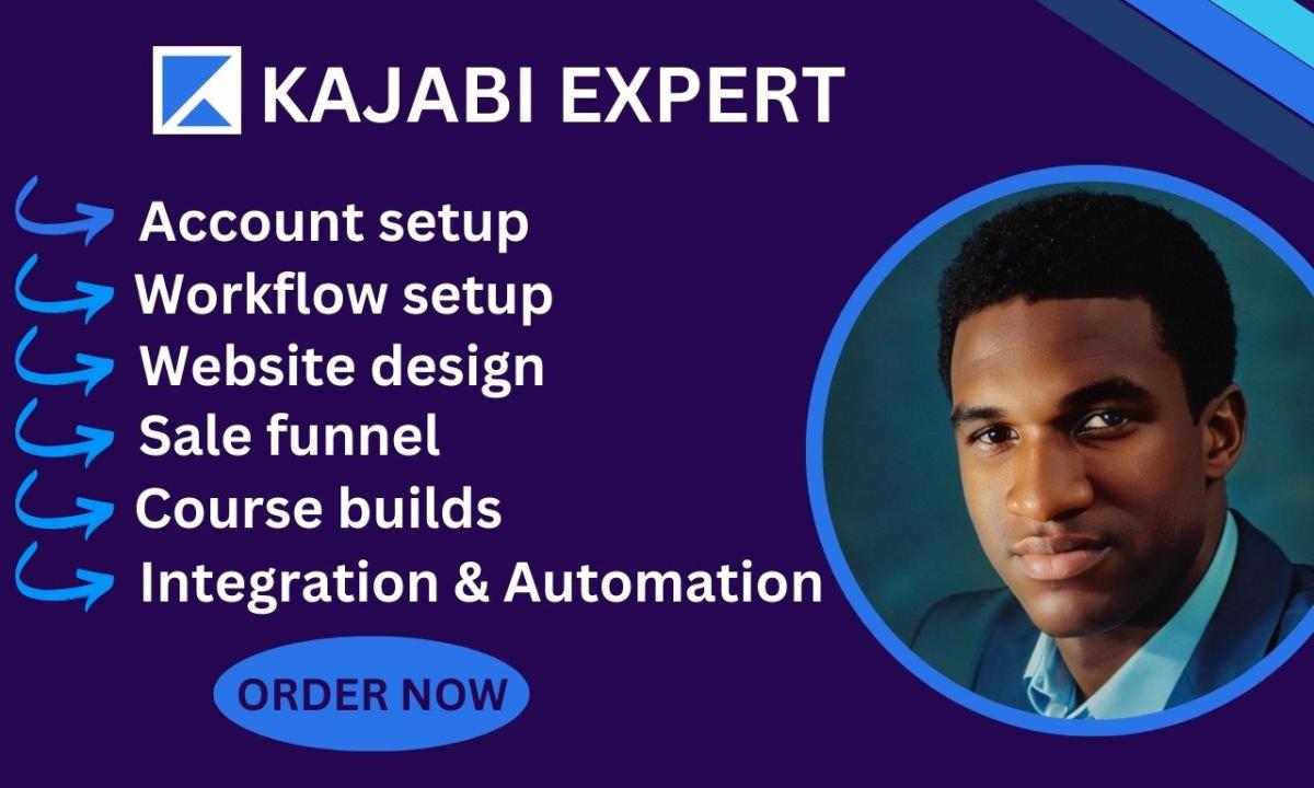 I will build Kajabi online course, Thinkific website, landing page, membership funnel sale