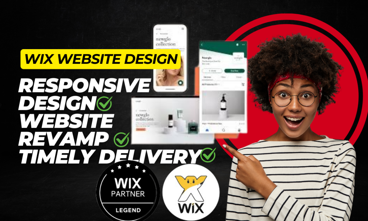 I will create stunning responsive wix websites custom wix design and topnotch revamp