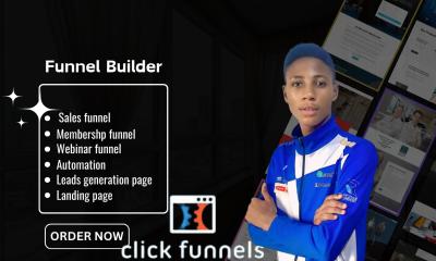 I will build responsive design landing page with thrive architect, weebly, systeme io