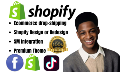 I will redesign, design Shopify and do ecommerce dropshipping collections optimization