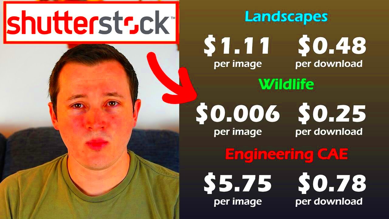 My EARNINGS from Shutterstock Royalties up to 2021 YouTube