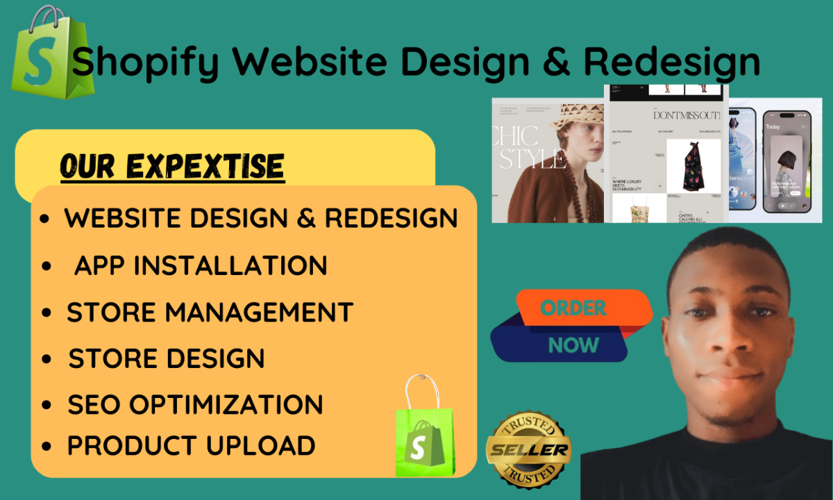 I will be shopify store design and redesign expert