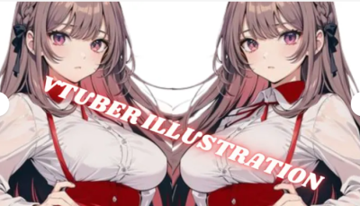 I will draw, rig and illustrate anime Live2D model for VTuber character and chibi