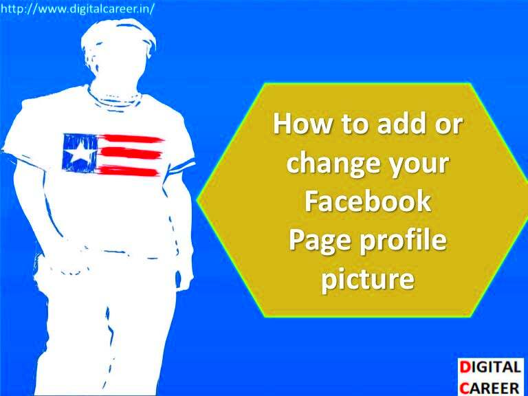 How to add or change your facebook page profile picture