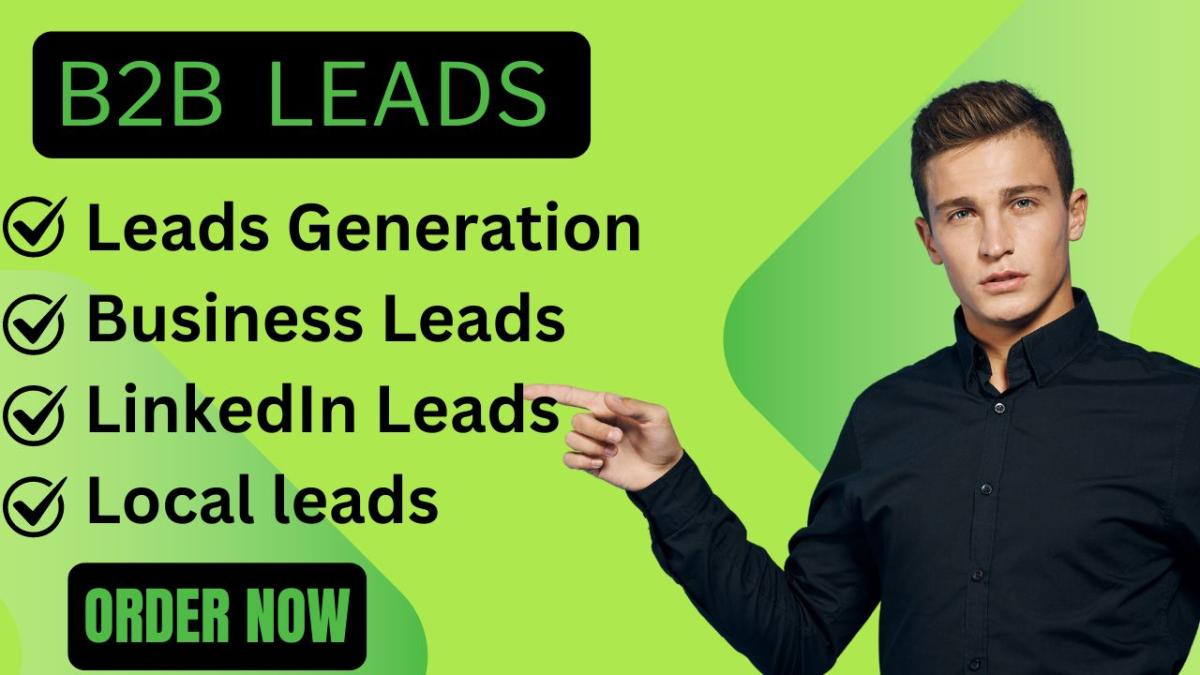 I will generate local lead generation and targeted b2b lead generation