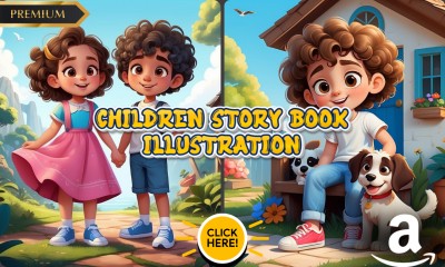 I will do vibrant children story book illustration, children story, book illustration